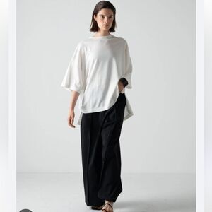 Cog The Big Smoke Delta T-Shirt Linen Blend White Womens OS